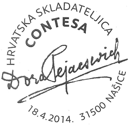 HRVATSKA SKLADATELJICA CONTESA DORA PEJACSEVICH